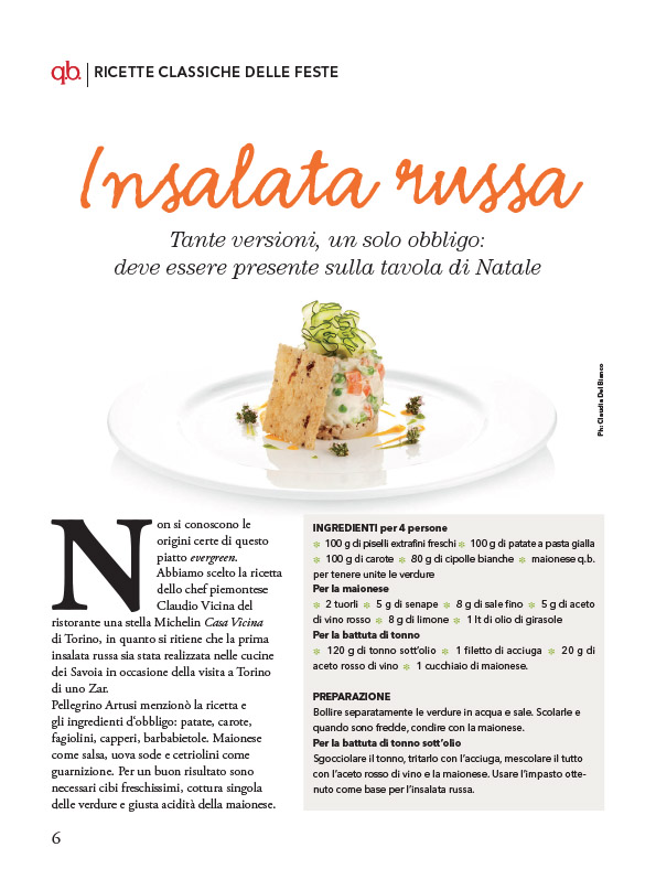 insalata russo dello chef Claudio Vicina