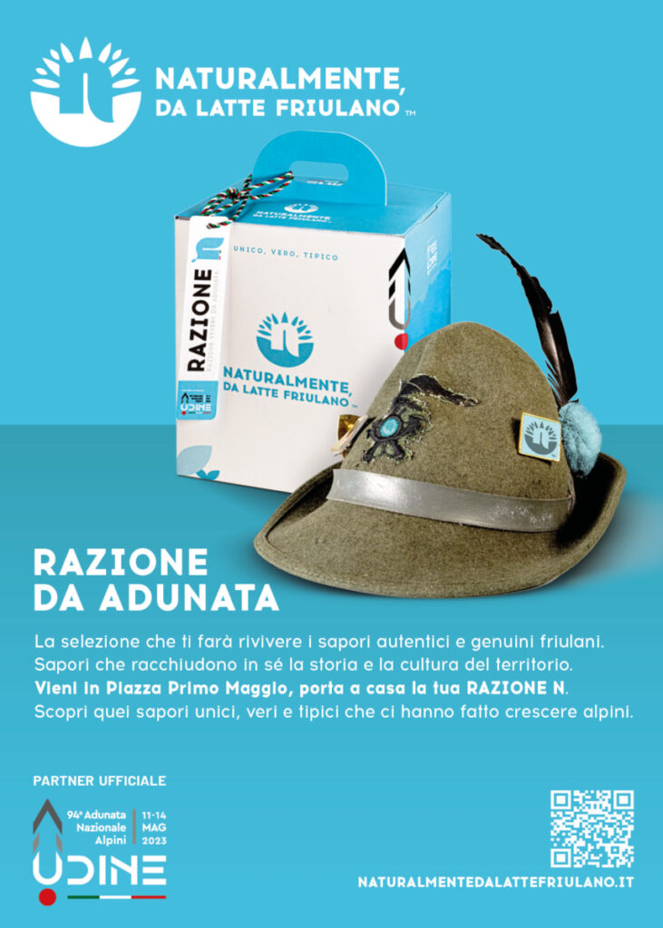 naturalmente da latte friulano e adunata degli alpini