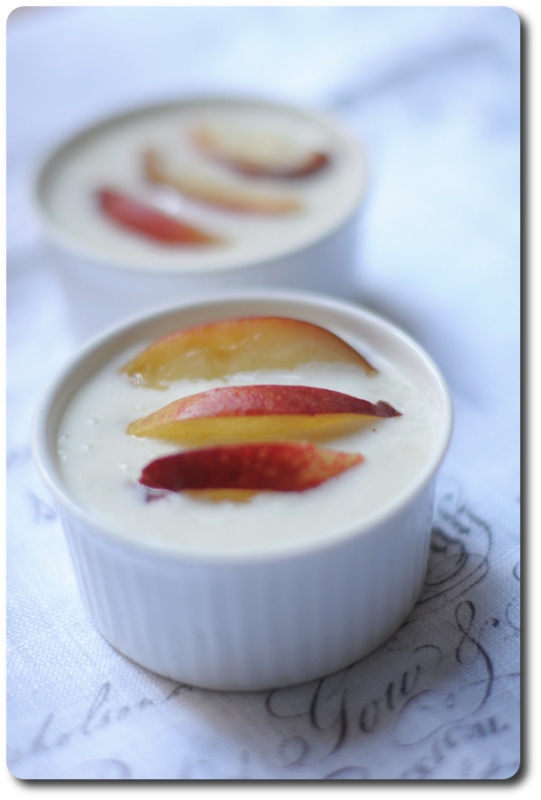 crema di riso basmati alle pesche