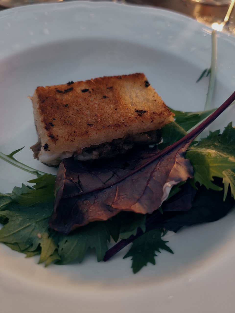 toast con scampi e faraona maionese al wasabi ph. nicola santini
