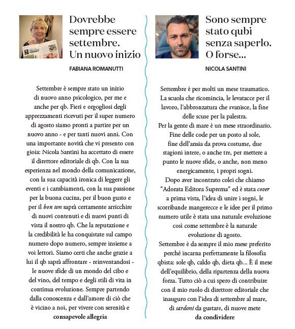 Nicola Santini nuovo direttore editoriale di qbquantobasta