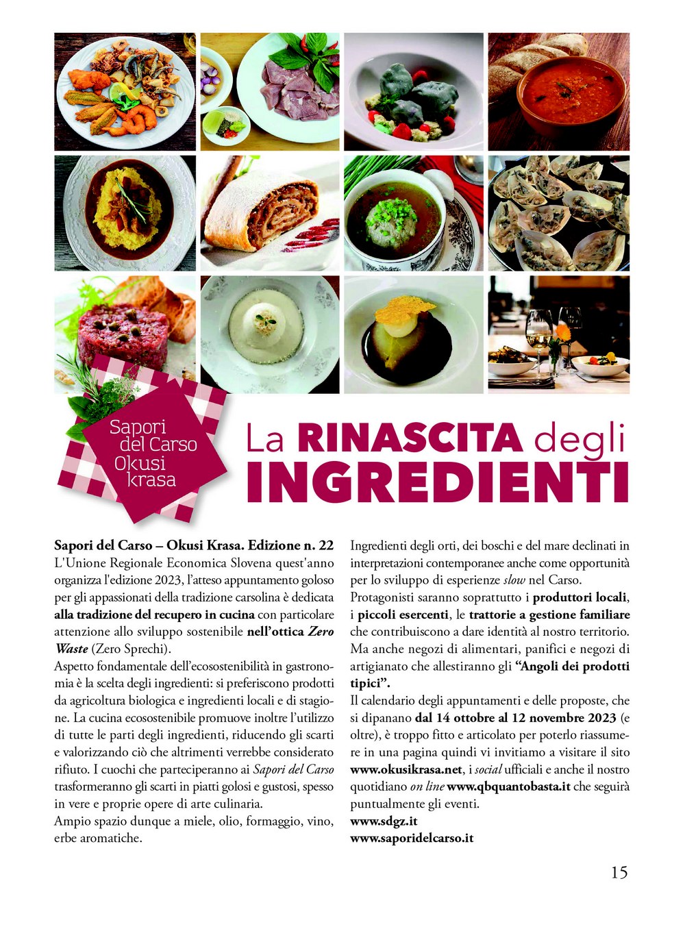 sapori del carso la rinascita degli ingredienti