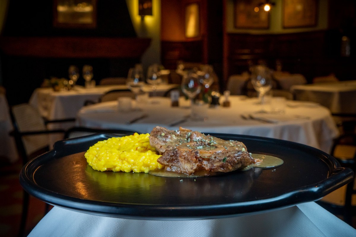 ristorante Da Berti risotto alla milanese con ossobuco