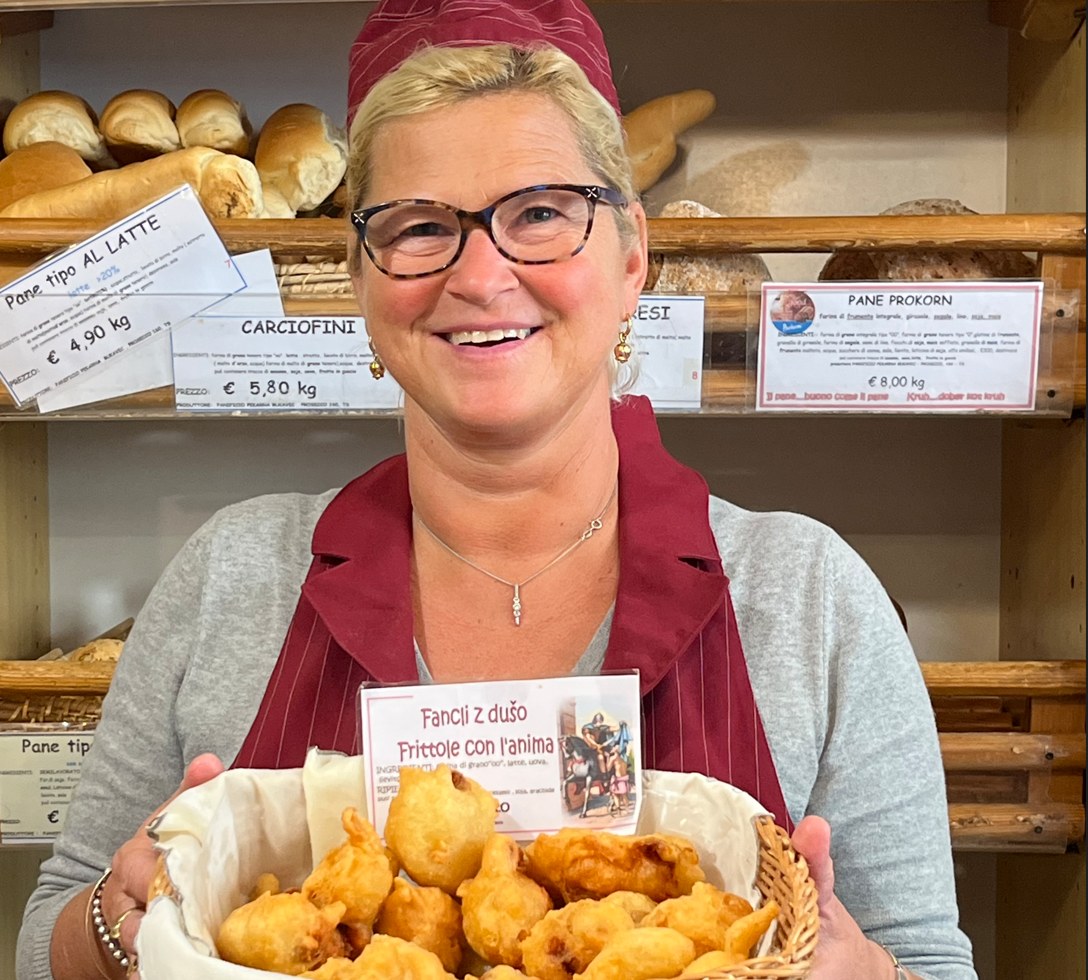 fritole con anima Prosecco panificio pekarna Bukavec