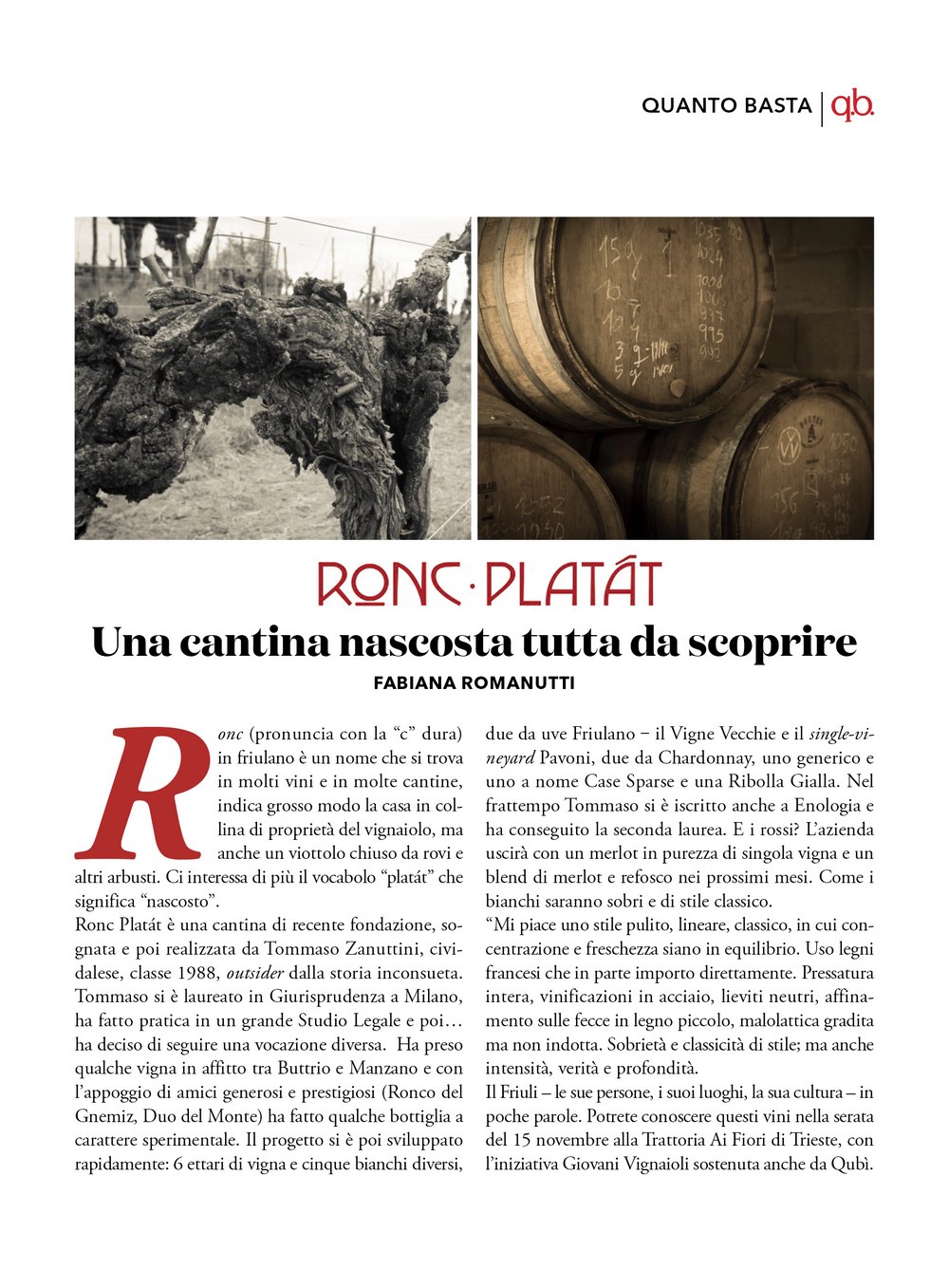 ronc platat di Tommaso Zanuttini