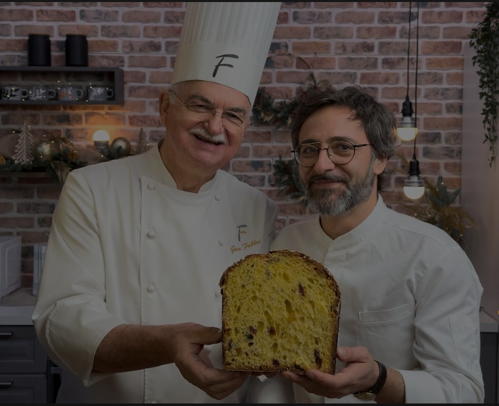 Il maestro pasticcere Gino Fabbri e lo chef libanese Maradona Youssef