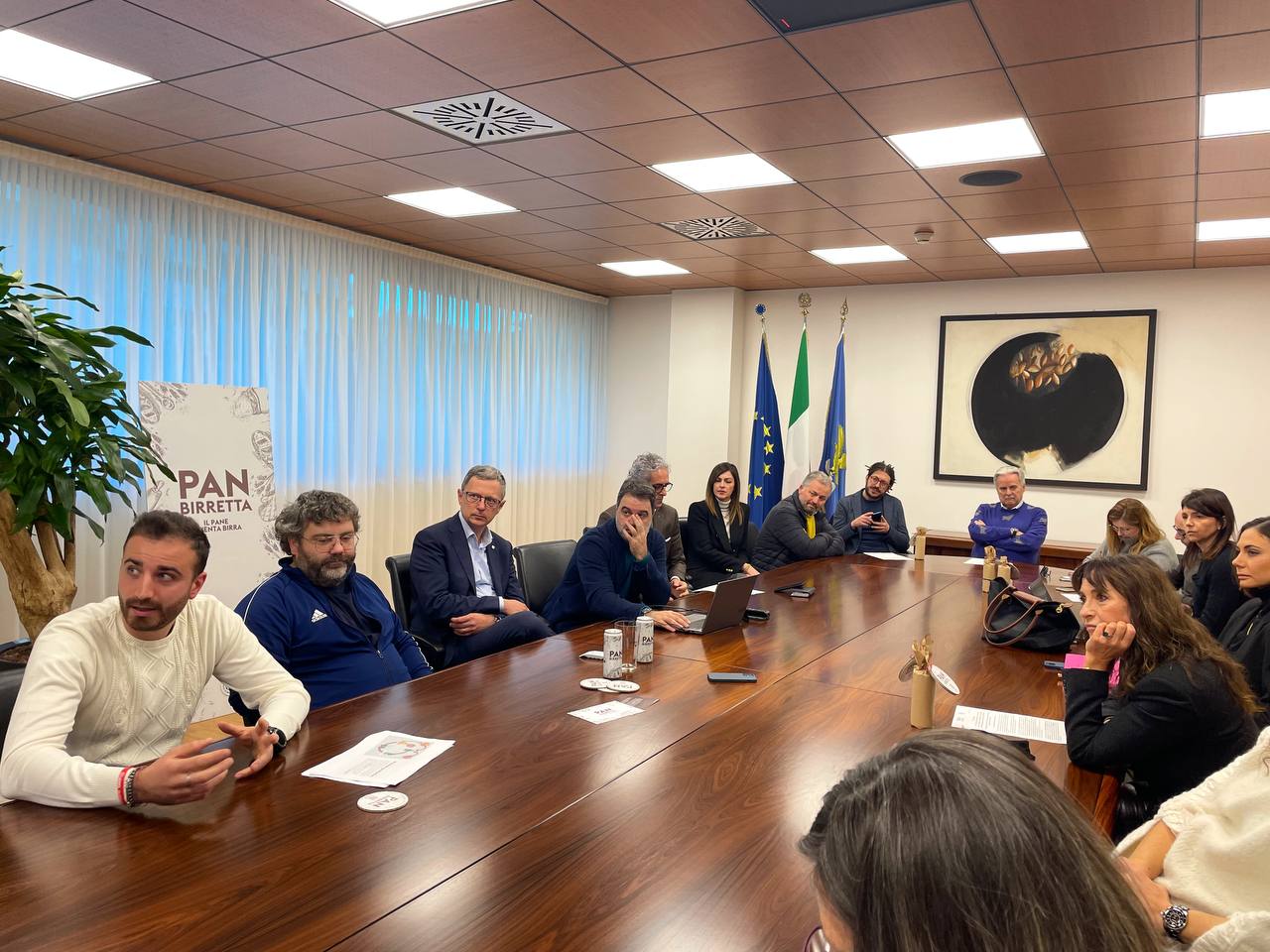 un momento della presentazione stampa, Giuseppe Cordioli presente per qubi