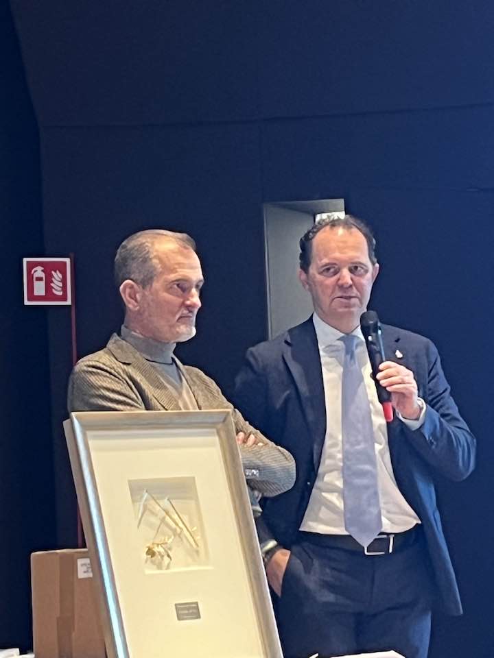 Tiziano Venturini con Luca Sartori sindaco di Mariano del Friuli
