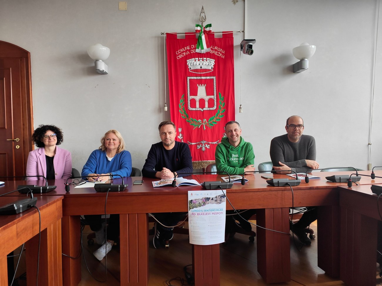 conferenza stampa Falesie in fiore visite naturalistiche lungo sentiero rilke
