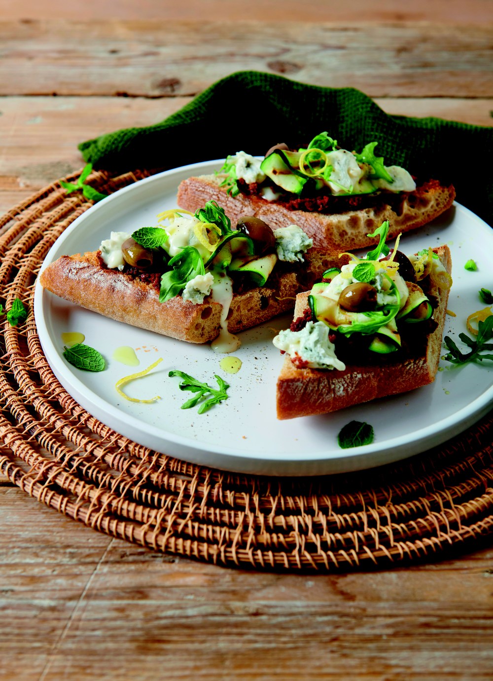 bruschette al gorgonzola dop