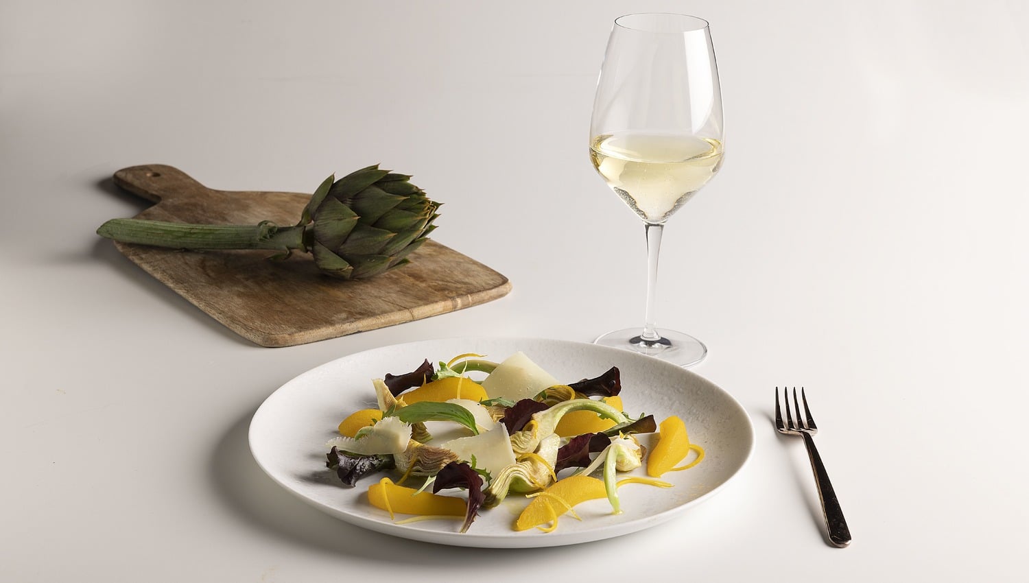 carciofi e vino