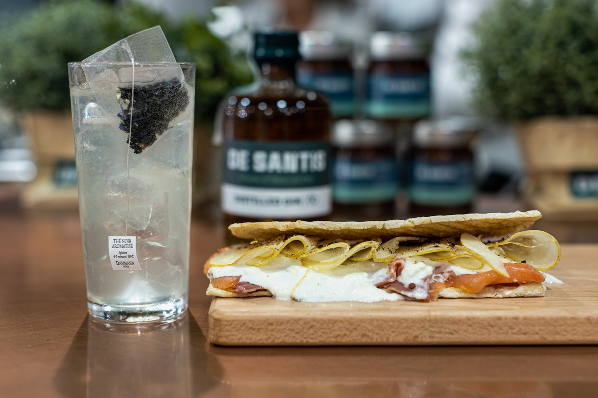 Cocktail Conte Earl Grey panino Adam