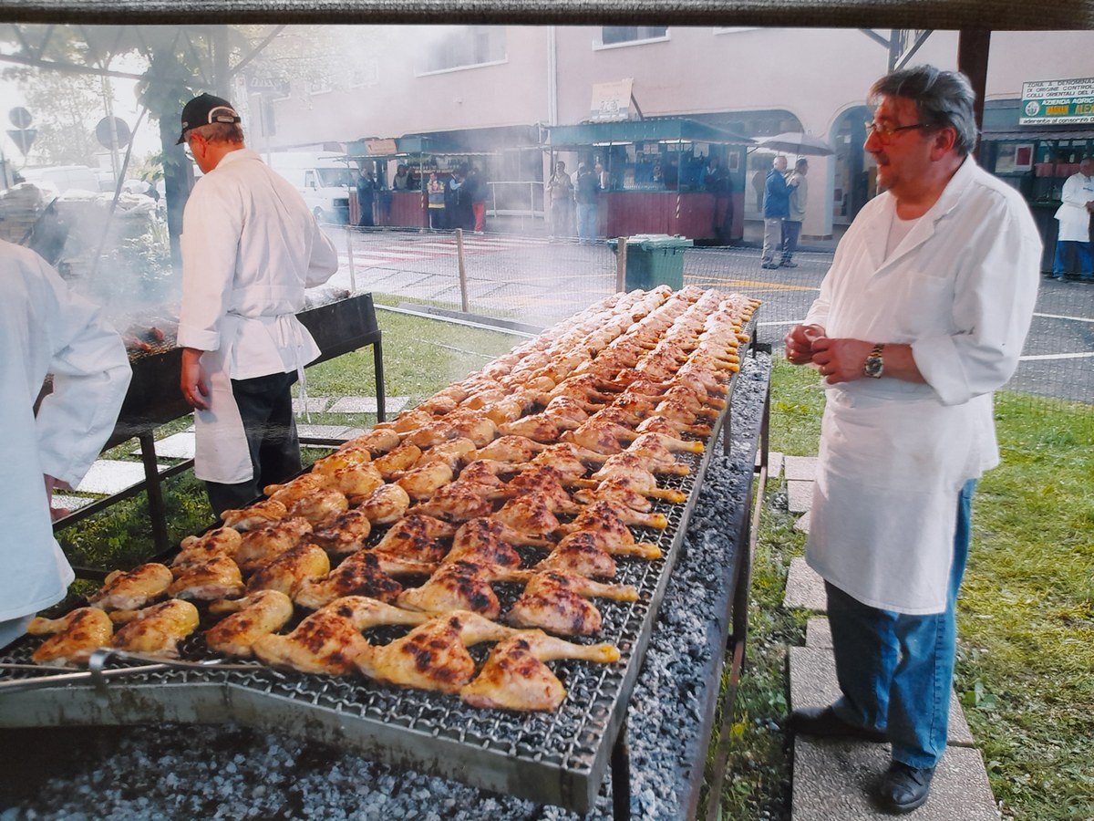 griglia con i polli