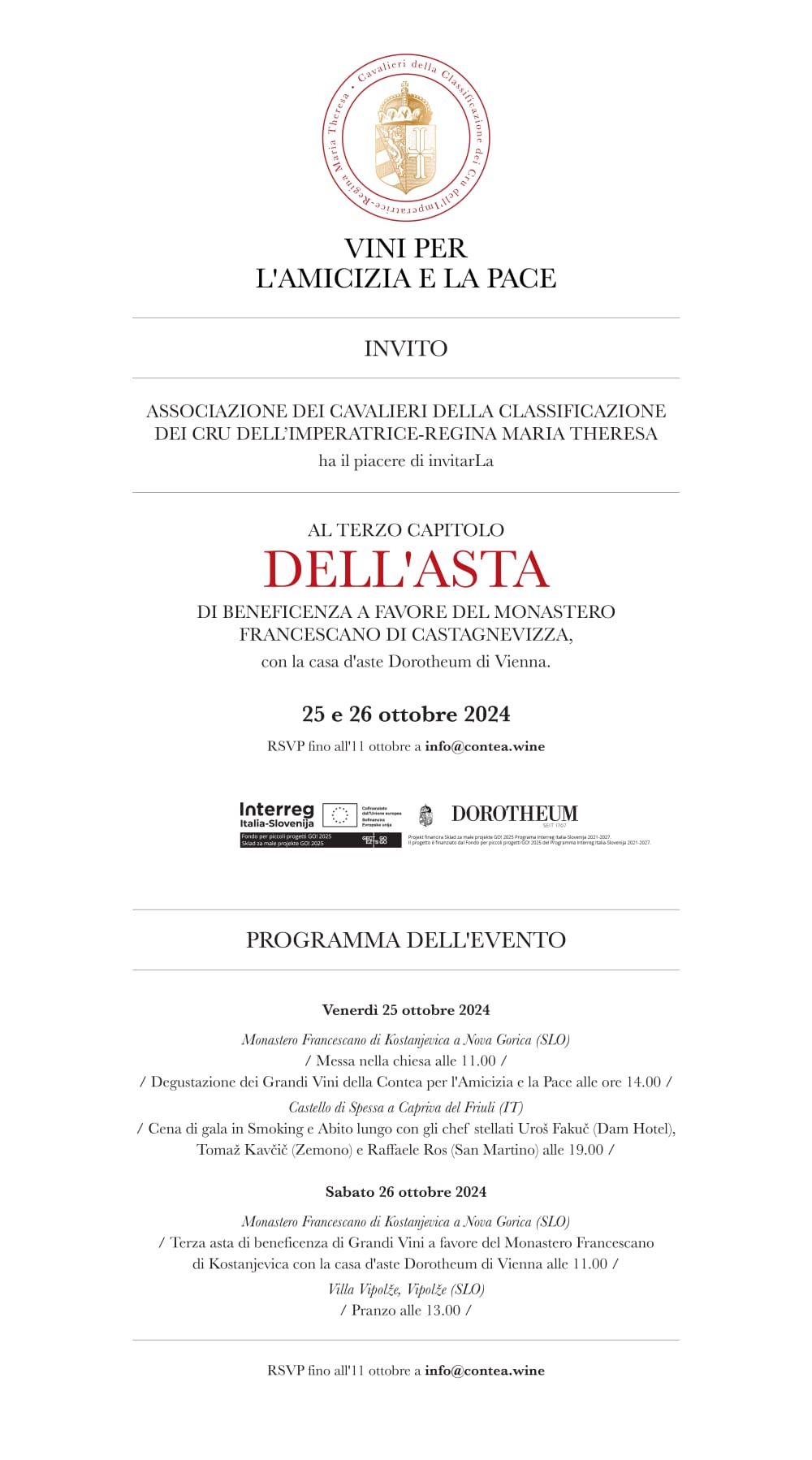 asta vini programma