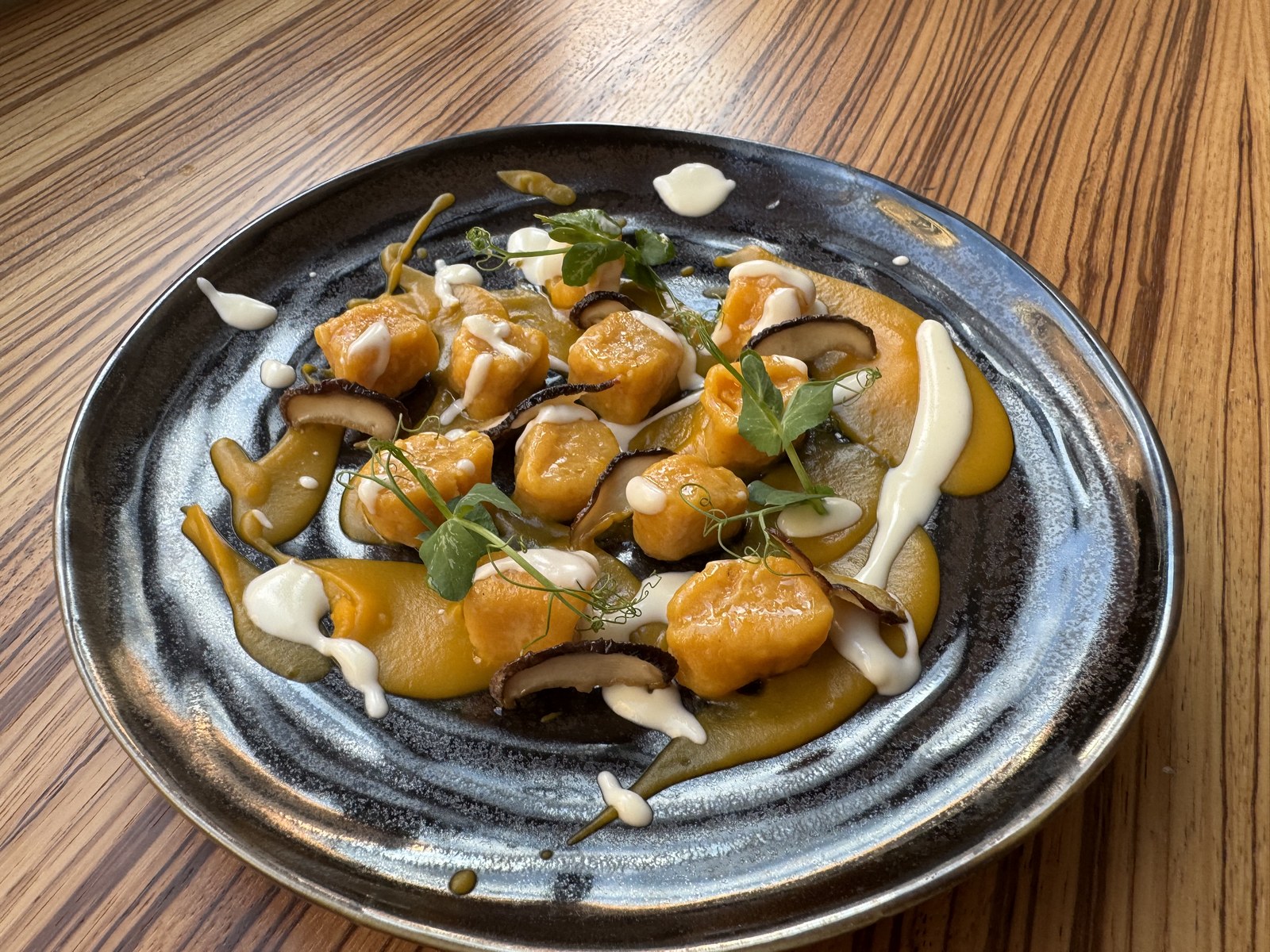 gnocchi di zucca e porcini