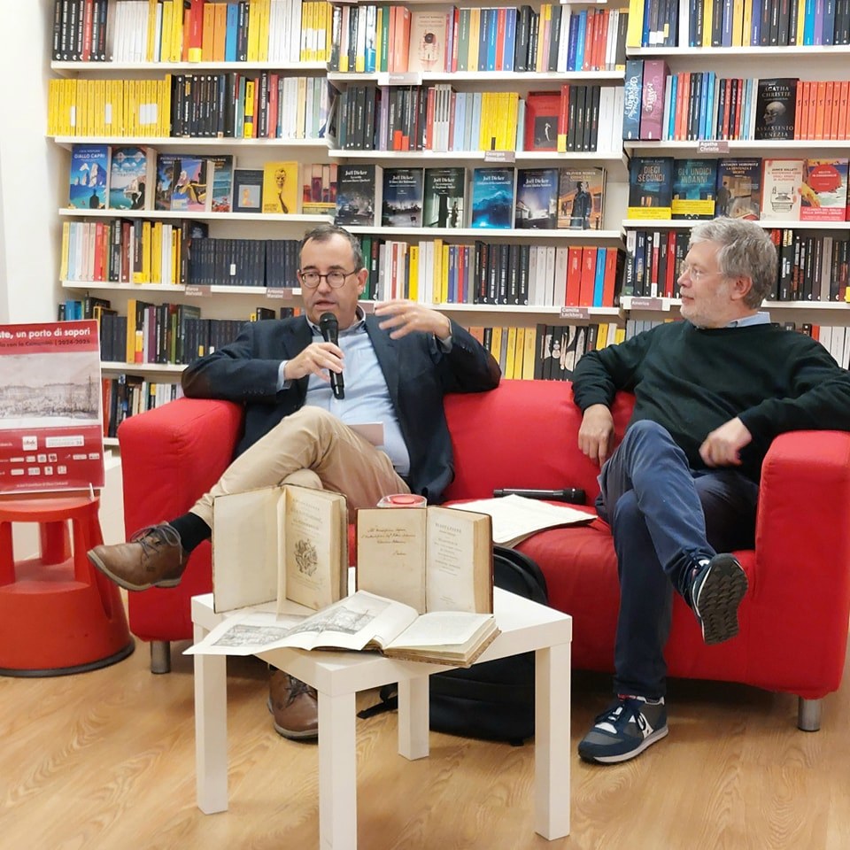 Antonio Trampus e Simone Volpato alla Libreria Ubik Trieste per il debutto del progetto Trieste Un Porto di Sapori
