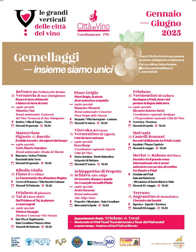 il programma del gemellaggi