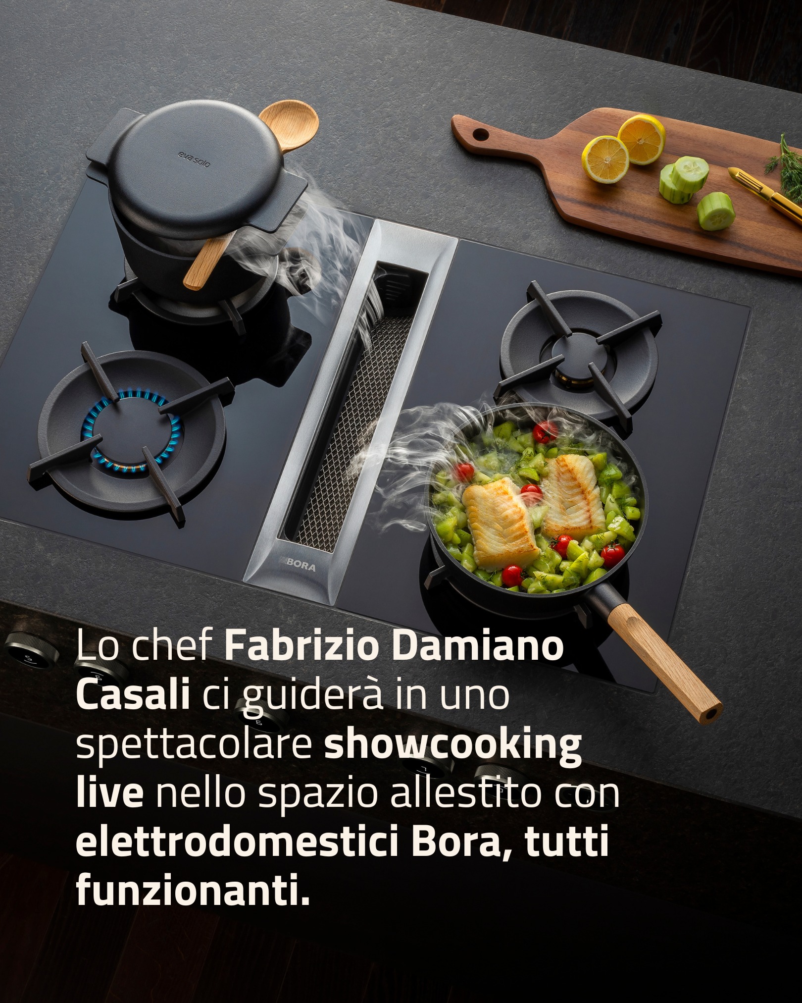 show cooking dello chef Fabrizio Damiano Casali
