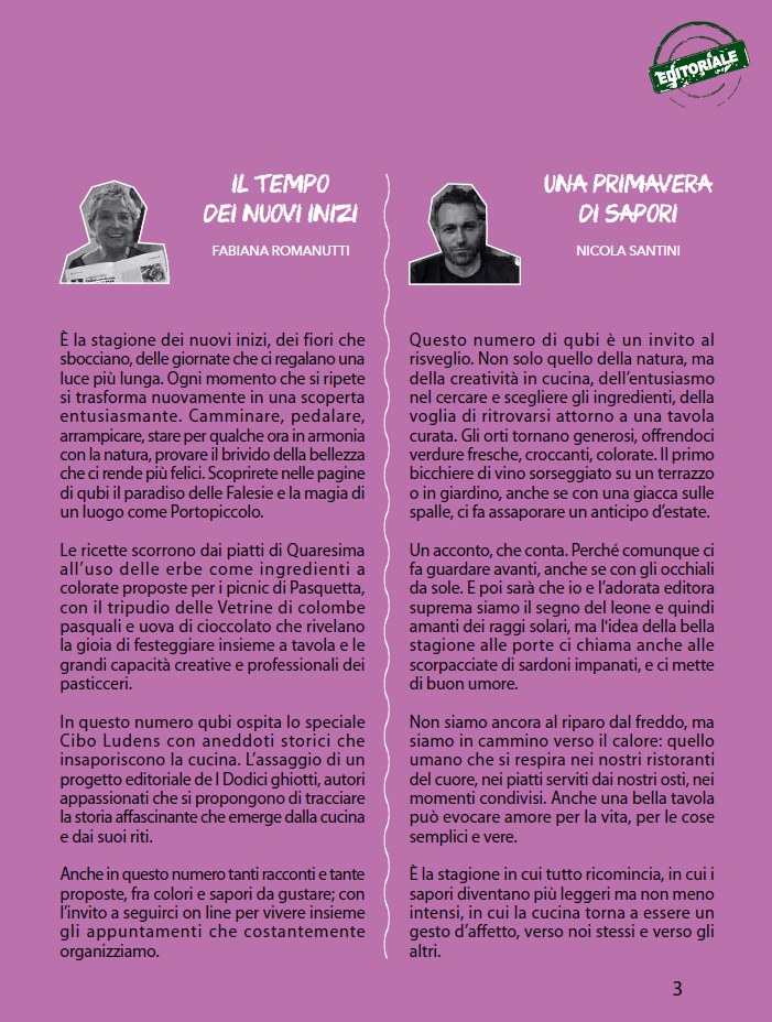 editorialini numero di maggio 2025