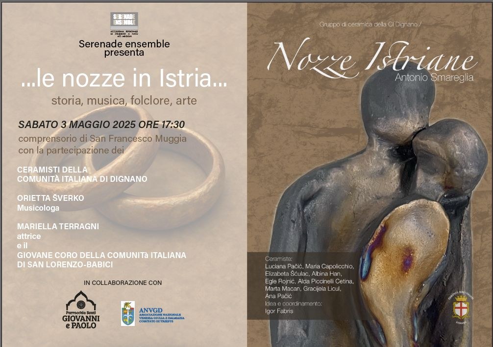 locandina dell'apuntamento con "Nozze in Istria"
