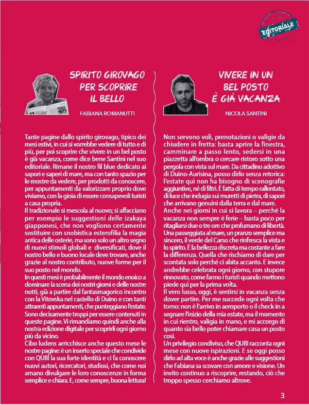 editoriali di luglio