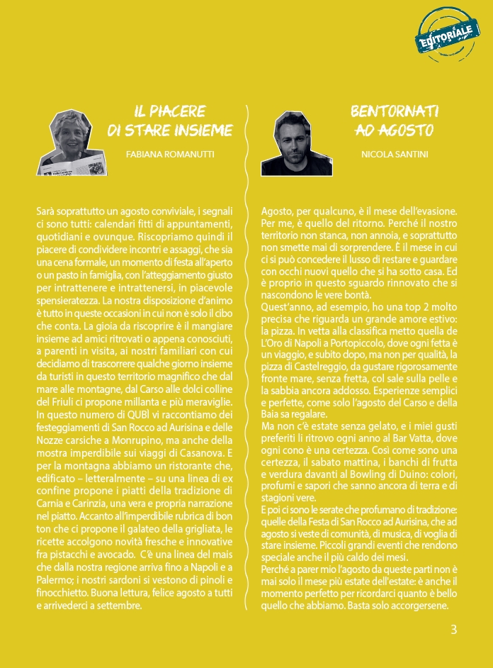 editorialini di agosto